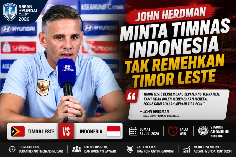 John Herdman Minta Timnas Indonesia Tak Remehkan Timor Leste.webp